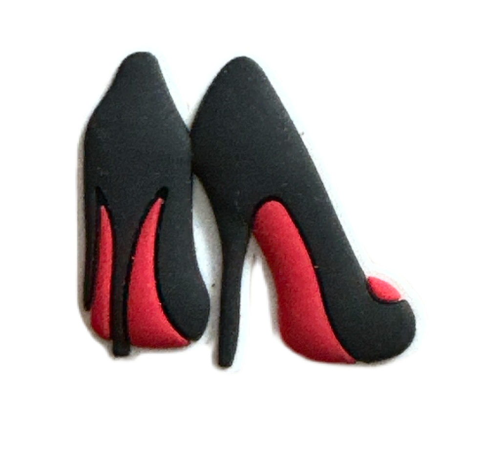 Black Red Bottom Heels  charm