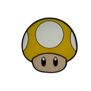 Yellow Mushroom Charm